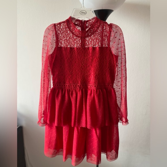 Cute Short Red Dress - Girls sz. 10 - Picture 1 of 8